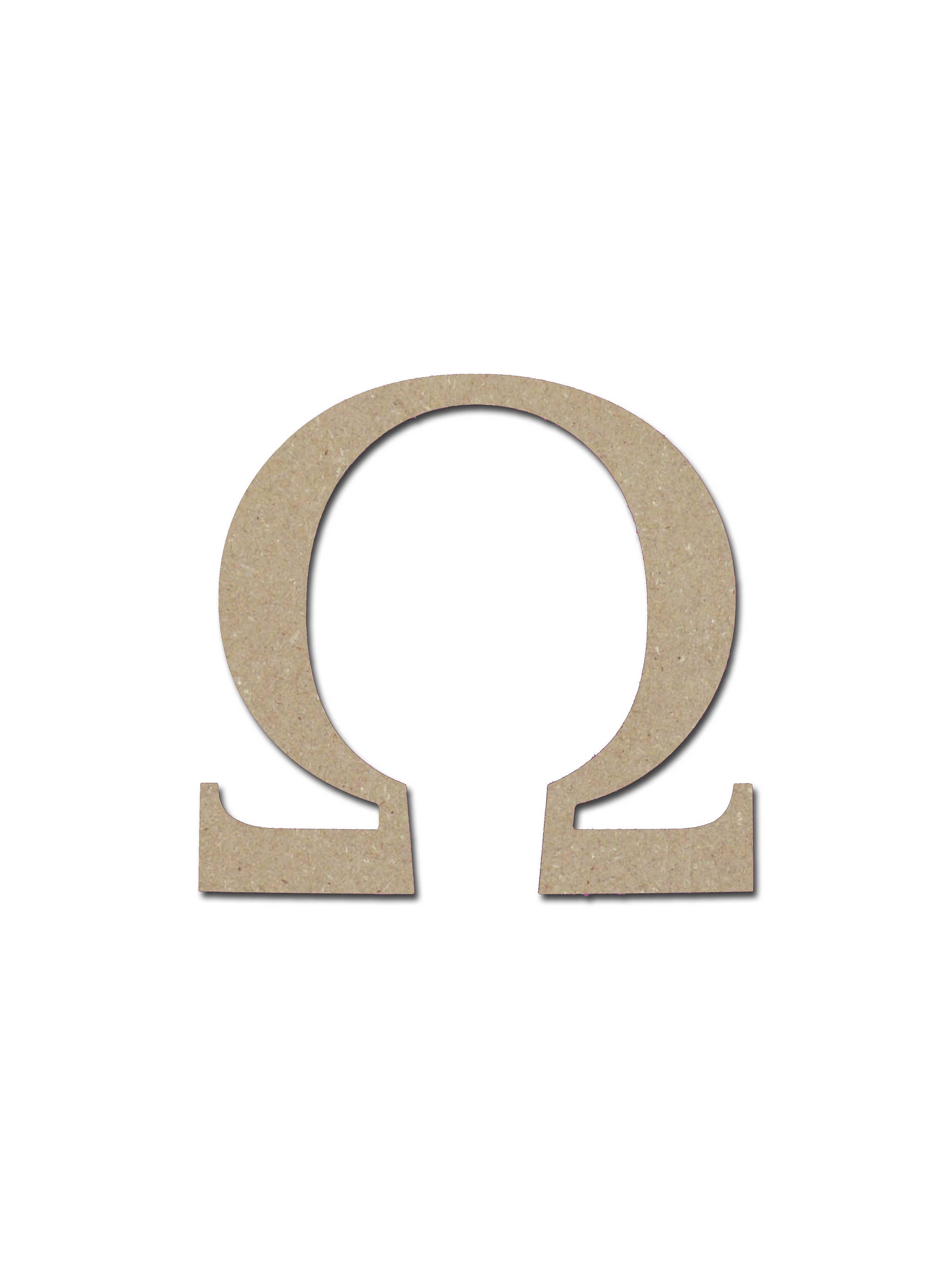 Буква Омега в дизайнерском стиле
