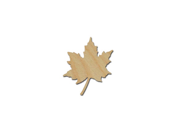 Canada Maple Leaf Unfinished Wood Shape Piece Cutout for DIY Craft Projects Canada Maple Leaf Unfinished Wood Shape Piece Cutout for DIY Craft Projects