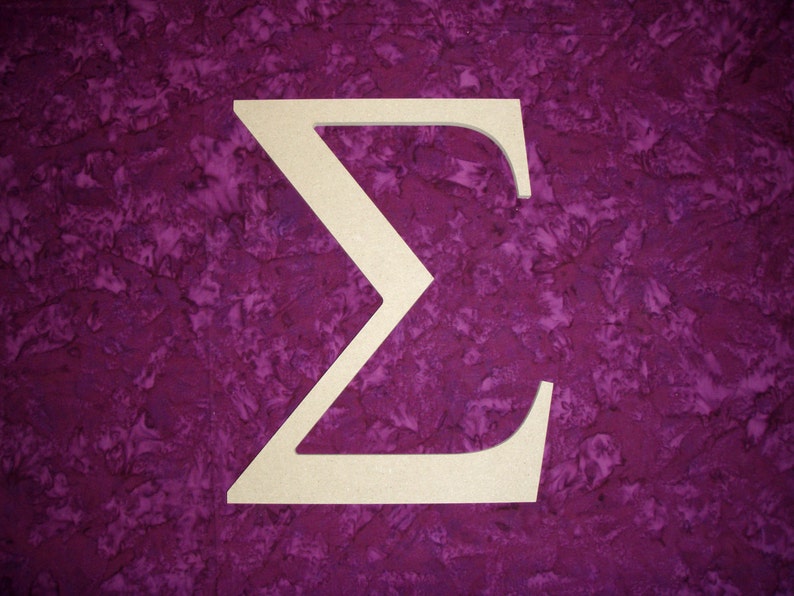 Unfinished Wood Greek Letter Sigma Symbol Wooden Letters Etsy Unfinished wood greek letter sigma symbol wooden letters etsy