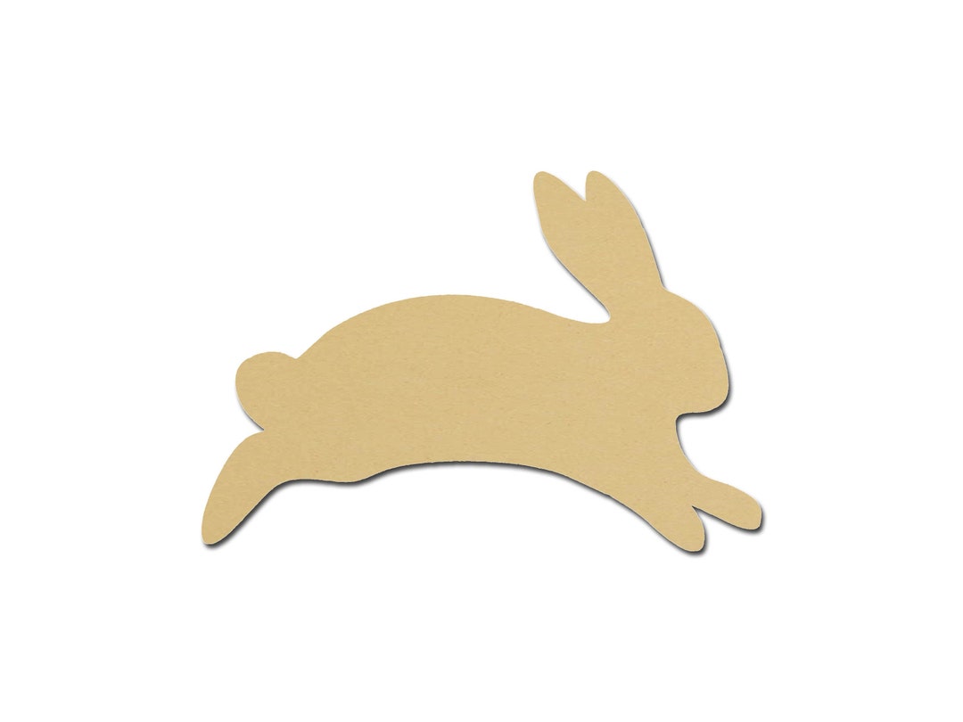 Bunny Rabbit Shape Unfinished MDF Wood Cut Outs Easter Decor Variety of ...