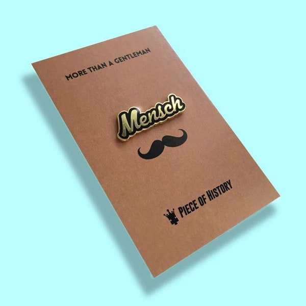 Mensch Enamel Pin