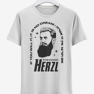 T-shirt Theodor Herzl (Si vous le voulez bien)