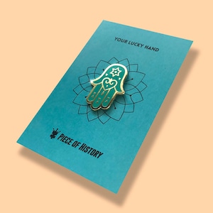 Hamsa Enamel Pin