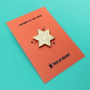 Star of David Enamel Pin