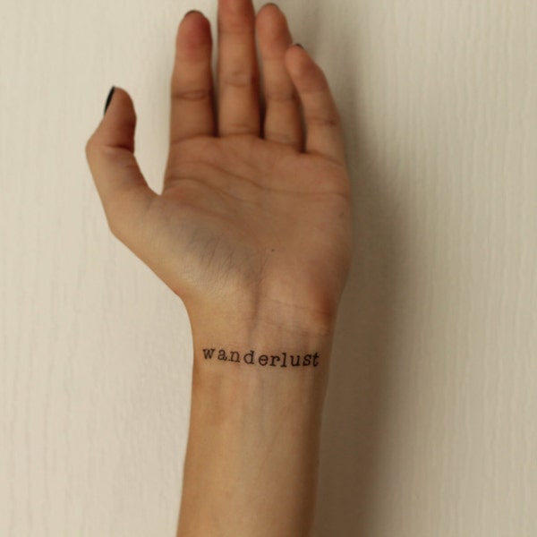 Wanderlust Temporary Tattoo