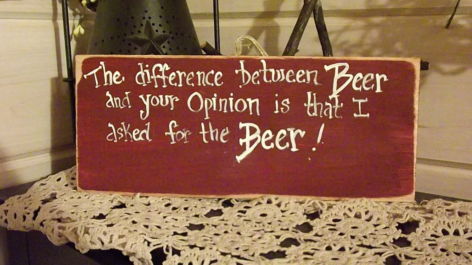 Funny BEER Sign/ Wooden Beer Sign for Men Etsy