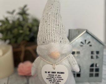 Friend gift, best friend gift, valentine gift, gnome, friendship gift, appreciaton gift, gift for her, sister gift, thank you gift, gift