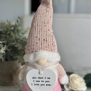 Regalo del Día de la Madre de la hija, lindo regalo para mamá, regalo de cumpleaños para mamá, regalo del Día de la Madre para la abuela, gnomo, regalo único para mamá, regalo para madrastra