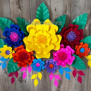 Fondo de flores de papel para fiesta: decoración para bodas mexicanas y despedidas de soltera