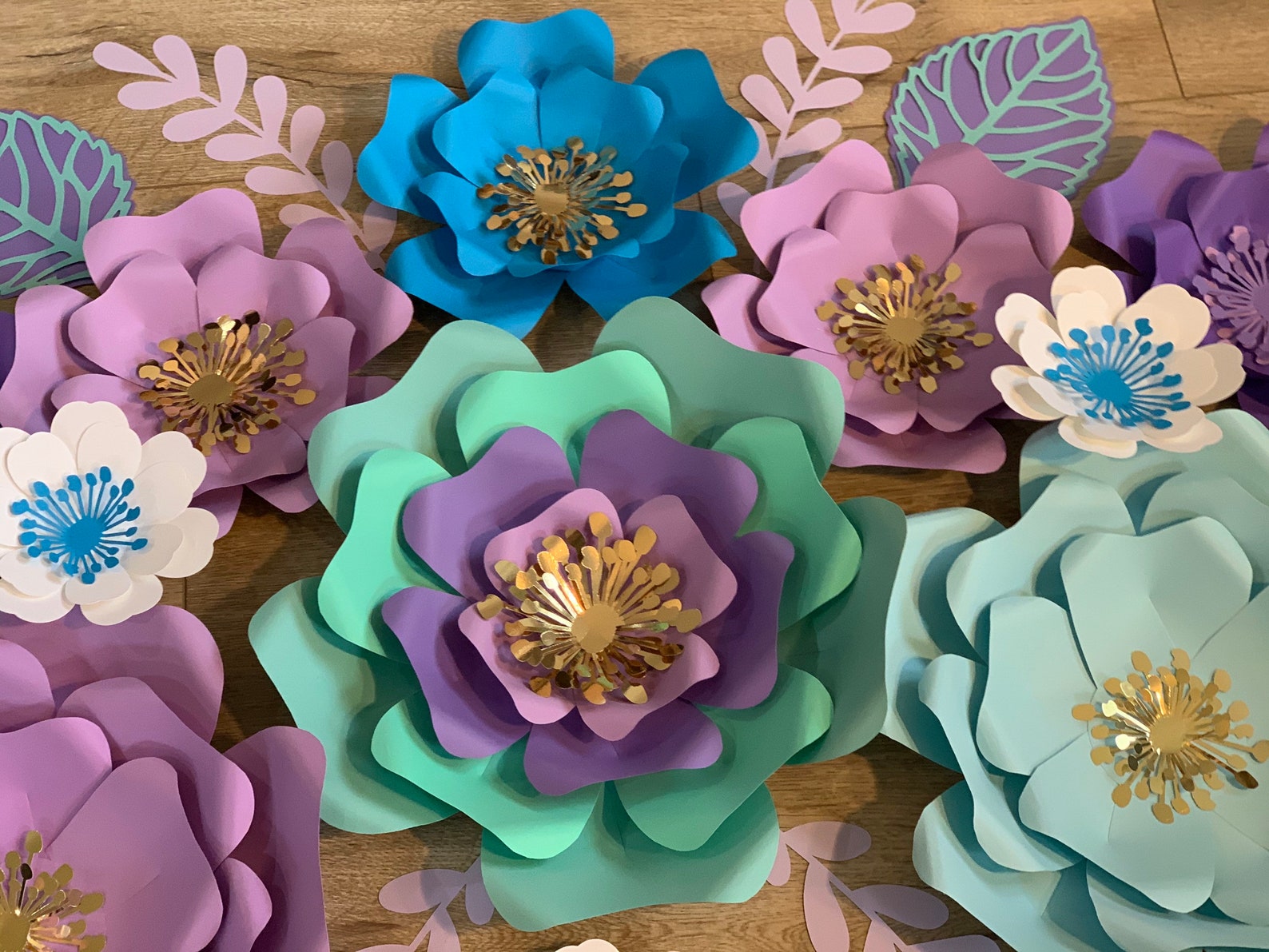 Mermaid Theme/mermaid Flowers/set of 9 Flowers/areil/flower | Etsy