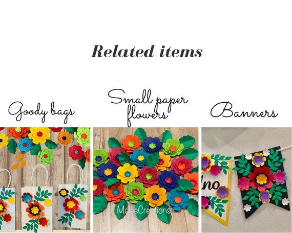 Fiesta Paper Flowers/set of 10 Flowers/mexican Flowers/señorita/dia De Los  Muertos/frida Backdrop/taco Bout Babyshower/encanto/classroom/coc -   Finland