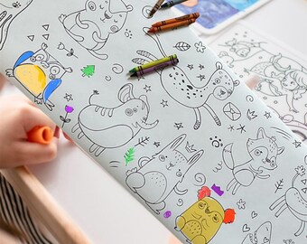 Kids coloring roll,summer activity,kids coloring activity,gift for kid,doodle roll,graffiti art roll,kids coloring activity,