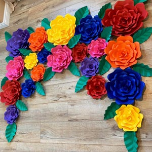 paper flowers,fiesta backdrop,Mexican flowers,wedding,Encanto birthday,fiesta bridal shower,quinceanera,cinco de mayo,flower wall,Mexican de