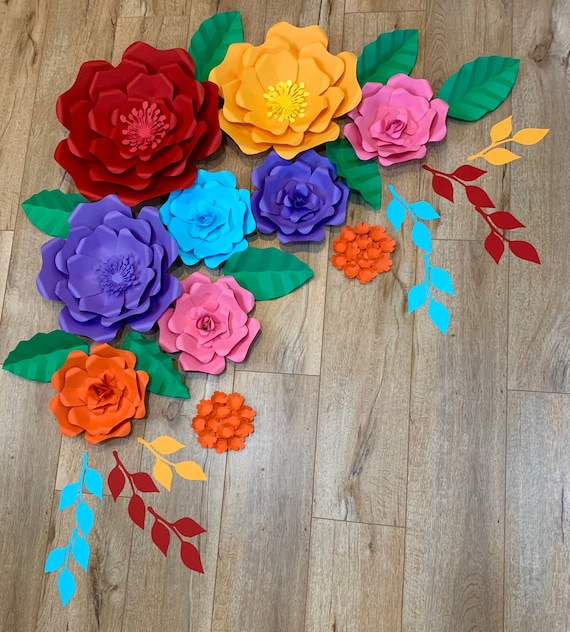 Fiesta flores de papel / conjunto de 10 flores / cumpleaños de - Etsy México Fiesta flores de papel / conjunto de 10 flores / cumpleaños de - Etsy México