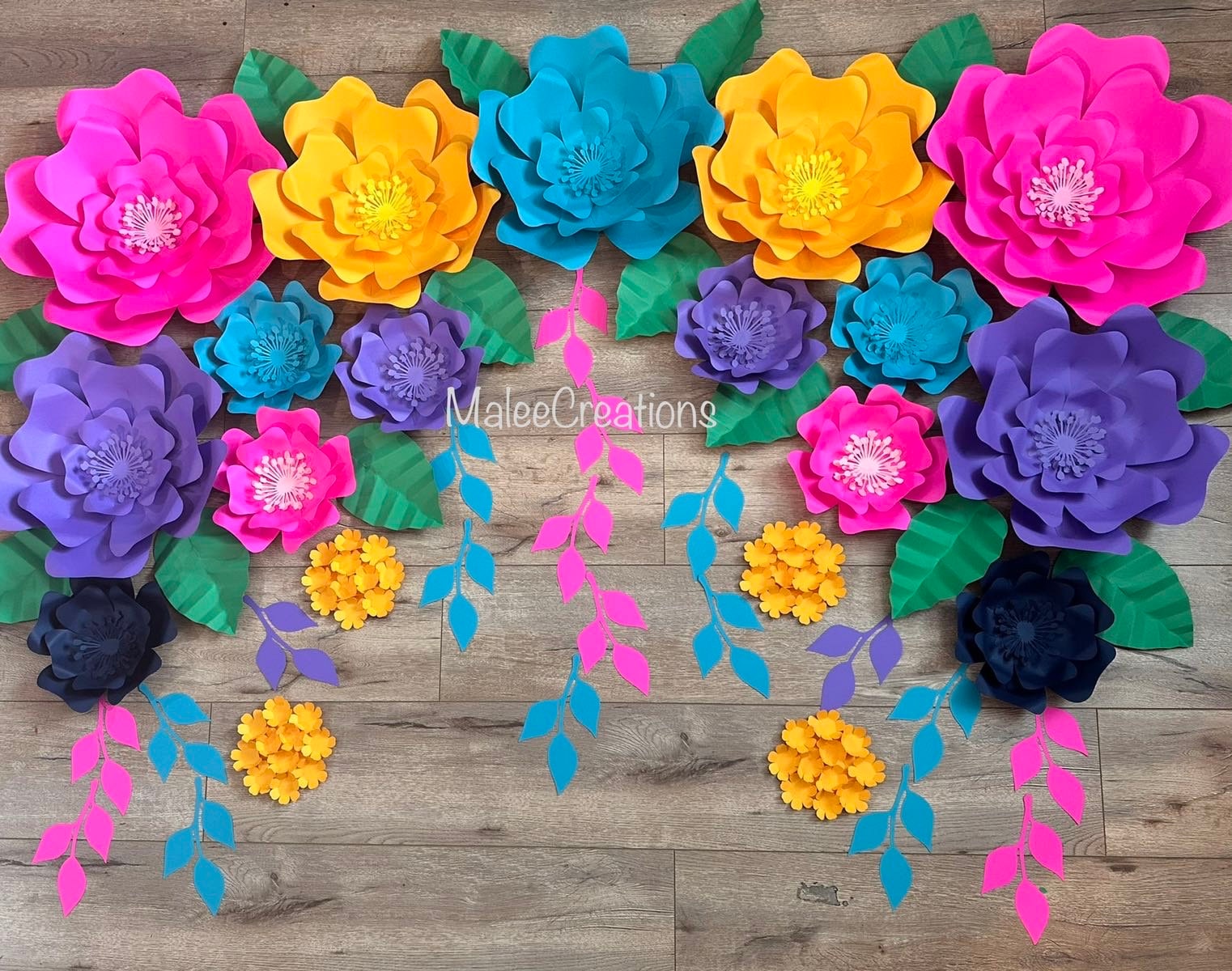 Huge Mexican Fiesta Party Paper Flowers, Fiesta Party Decor