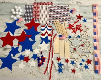 Kids summer activities,craft kit,4th of July kids craft kit,patriotic craft activity,independence day craft, USA craft,memorial day craft