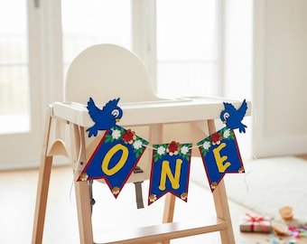 Snow White First Birthday Banner: Handmade Party Decor high chair banner,princess birthday,princess Snow White