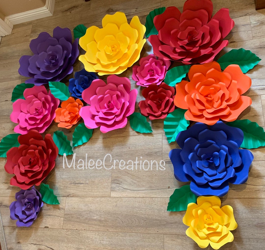Fiesta Paper Flowers/mexican Decor/4.5ft Backdrop/14 - Etsy
