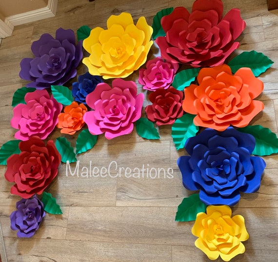 Fiesta Paper Flowers/mexican Decor/4.5ft Backdrop/14 Etsy
