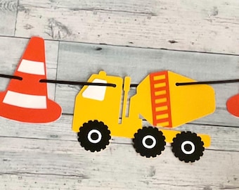 construction themed banner,construction truck banner,construction theme birthday decor,construction vehicles,boy birthday,party decor,truck