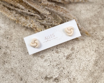 All the Classics: Sadie - Lightweight Stud Earrings, Modern Everyday Accessory, Handmade Polymer Clay Jewelry, Wearable Art, Gift for Her