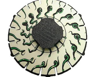 Phenakistoscope Snakes Zoetrope*Please Read Info Before Purchase/ Phone, Tablet or Handheld Spinner Viewer Required to View Animation*