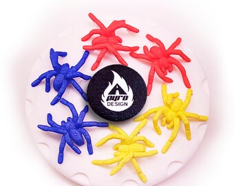 3D Rainbow Spiders *Please Read Info Before Purchase/ Phone, Tablet or Handheld Spinner Viewer Required to View Animation*