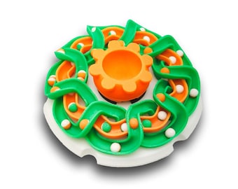 Multi Color 3D Marble Track Animated Spinner (Please Read Description Before Purchase for How To: Viewing Instructions)
