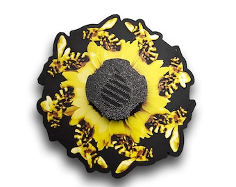 Bees Animated Zoetrope*Please Read Info Before Purchase/ Phone, Tablet or Handheld Spinner Viewer Required to View Animation*