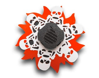 Multi Color Layered Skeletons Animated Spinner (Please Read Description Before Purchase for How To: Viewing Instructions)