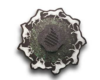 Running Horse Zoetrope*Please Read Info Before Purchase/ Phone, Tablet or Handheld Spinner Viewer Required to View Animation*