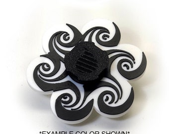Tweekleurige Hypnotic Swirl-geanimeerde spinner (lees de beschrijving vóór aankoop voor instructies: bekijk de instructies)