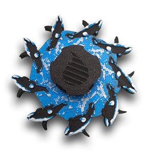 Orca Animated Zoetrope *Please Read Info Before Purchase/ Phone, Tablet or Handheld Spinner Viewer Required to View Animation*