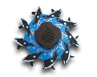 Orca Animated Zoetrope *Please Read Info Before Purchase/ Phone, Tablet or Handheld Spinner Viewer Required to View Animation*