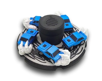 Multi Color 3D Car Drifting Animated Spinner (Please Read Description Before Purchase for How To: Viewing Instructions)