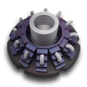 Multi Color 3D Spring on Stairs Animated Spinner (Please Read Description Before Purchase for How To: Viewing Instructions)
