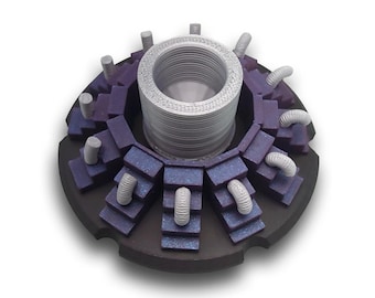 Multi Color 3D Spring on Stairs Animated Spinner (Please Read Description Before Purchase for How To: Viewing Instructions)