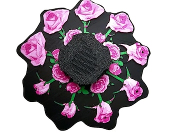 Blooming Rose Animated Zoetrope*Please Read Info Before Purchase/ Phone, Tablet or Handheld Spinner Viewer Required to View Animation*