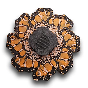 Zoótropo animado de pez payaso*Lea la información antes de comprar/Se requiere un visor giratorio para teléfono, tableta o dispositivo portátil para ver la animación*