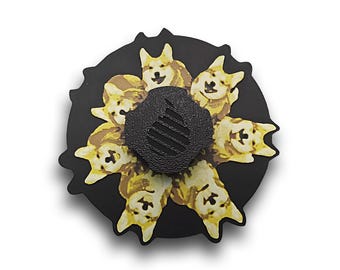 Corgi Animated Zoetrope*Please Read Info Before Purchase/ Phone, Tablet or Handheld Spinner Viewer Required to View Animation*