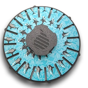 Phenakistoscope Shark Zoetrope *Please Read Info Before Purchase/ Phone, Tablet or Handheld Spinner Viewer Required to View Animation*