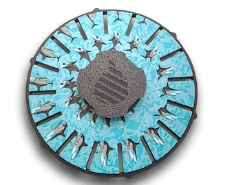 Phenakistoscope Shark Zoetrope *Please Read Info Before Purchase/ Phone, Tablet or Handheld Spinner Viewer Required to View Animation*