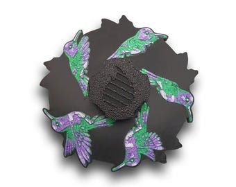 Hummingbird Animated Zoetrope *Please Read Info Before Purchase/ Phone, Tablet or Handheld Spinner Viewer Required to View Animation*