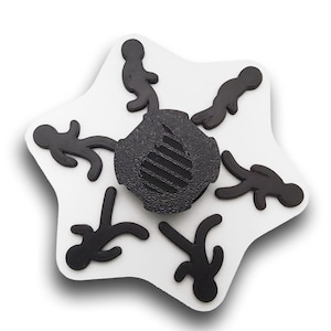 Geanimeerde spinner met twee kleuren Stick Person (lees de beschrijving vóór aankoop voor instructies voor het bekijken van de stick)