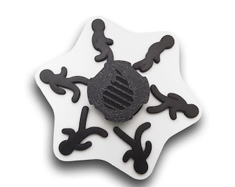 Dual Color Stick Person Animated Spinner (Please Read Description Before Purchase for How To: Viewing Instructions)