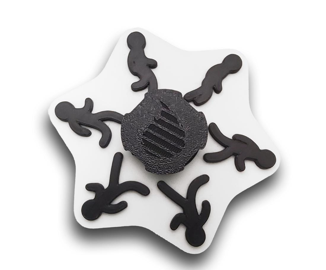 Dual Color Stick Person Animated Spinner (please Read Description