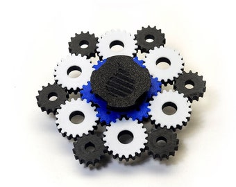 Multi Color Layered Complicated Gears Animated Spinner (Please Read Description Before Purchase for How To: Viewing Instructions)