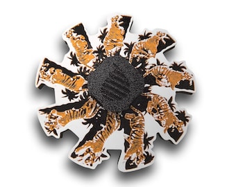 Tiger Animated Zoetrope *Please Read Info Before Purchase/ Phone, Tablet or Handheld Spinner Viewer Required to View Animation*