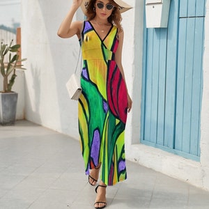 Flowing Spring Dress Etsy