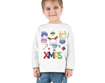 Weihnachten Kittens Jamboree Urlaubsthema Kleinkind Langarm T-Shirt